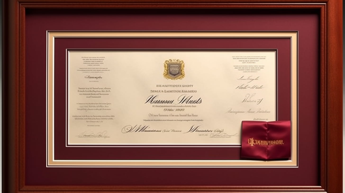 Custom Diploma Frame