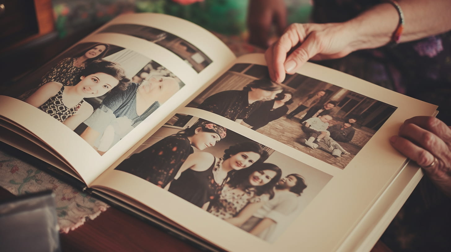 Custom graduation photo book as a gift