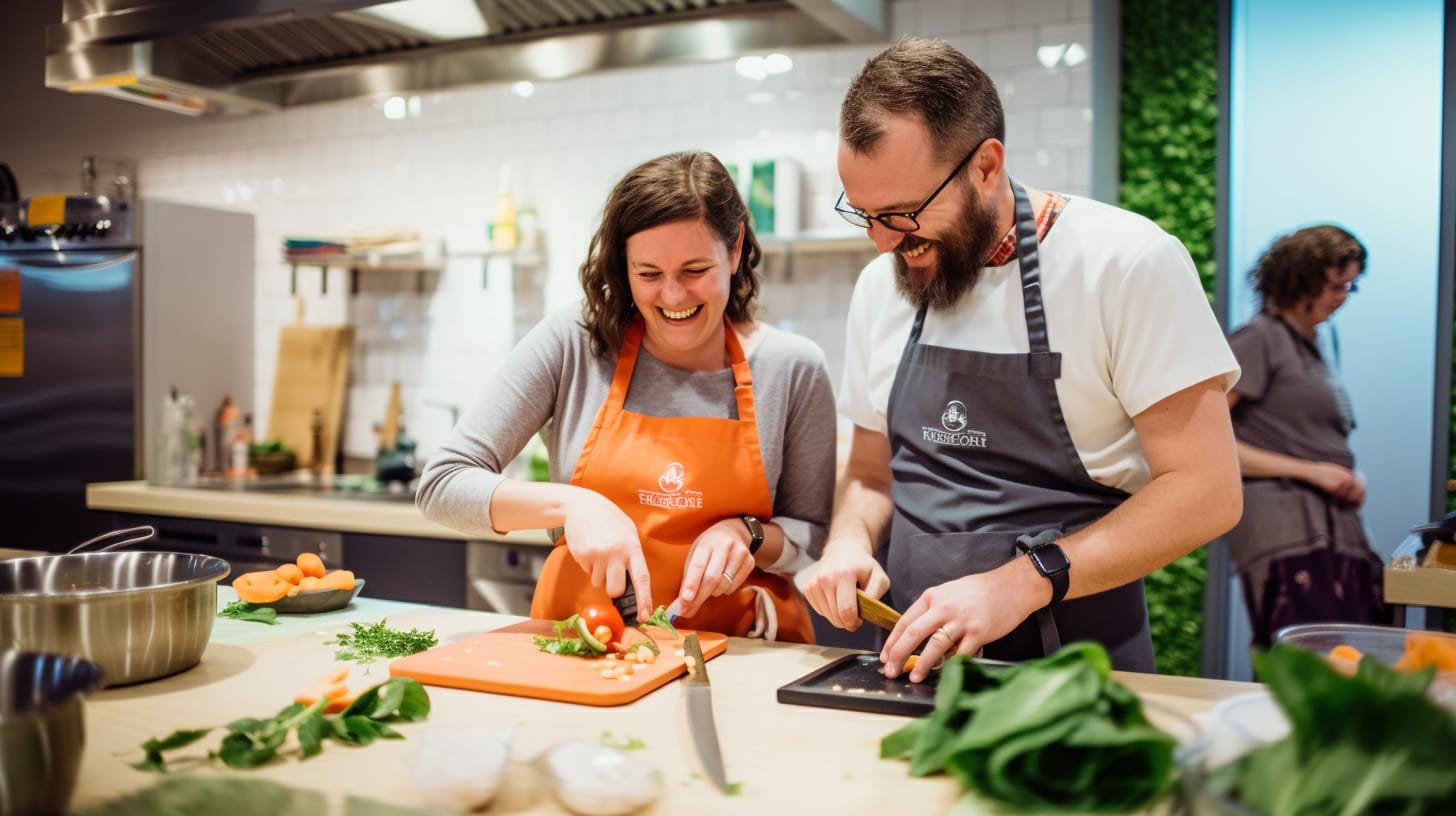 couple cooking class